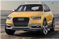 This is the Audi Q3 Jinlong Yufeng special-edition concept. The word Jinlong Yufeng means "Golden Dragon in the Wind."