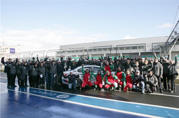 The winners of the Castrol Edge Nurburgring experience contest