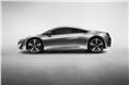 The new Acura supercar, expected to debut in the next three years. 