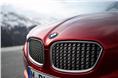 Between the headlights is Zagato's take on the BMW radiator grille, with matt kidney frames structures A stand-out detail here is the use of countless small matt Zagato "z" letters to make up the kidney grille.