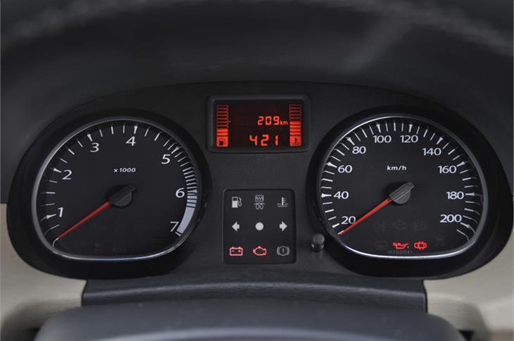 Dials are clear and easy to read at all times.