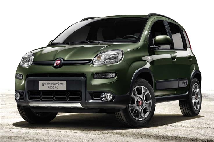 Fiat showcased the 4X4 variant of the Panda. 