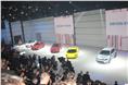 Volkswagen Group showcased its range of vehicles at the Paris Motor Show. 