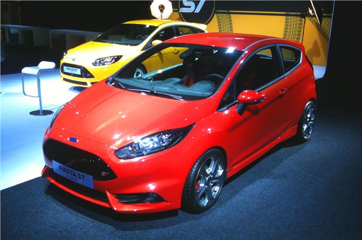 Ford showcased the updated Fiesta at the show. 