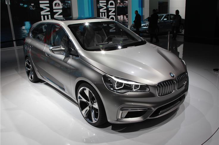 BMW showcased the Active Tourer concept. It will spawn a new 1-series GT in future. 