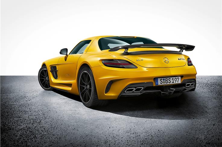 SLS Black Series uses technology inspired by Mercedes' SLS GT3 race car.

