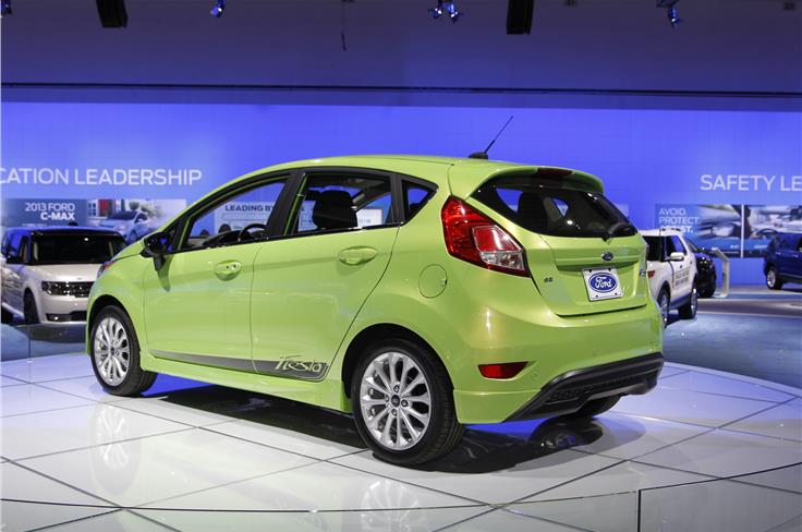 Restyled Ford Fiesta is being exhibited in North America for the first time.

