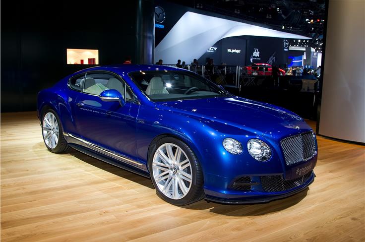 Bentley showcased the new Continental GT at the LA show.