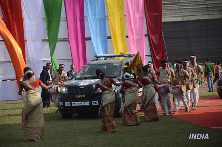A grand cultural extravaganza celebrated the conclusion of the rally in Guwahati. 
