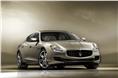 The next generation Maserati Quattroporte is on display at the show.