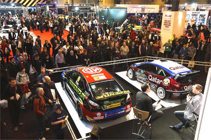 The main Autosport stage drew crowds with a succession of star guests