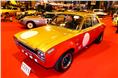 Classics like this Ford Escort took pride of place on the stand of Coys auctioneers