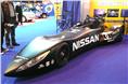 Showgoers could get up close and personal with novel Nissan Deltawing Le Mans car