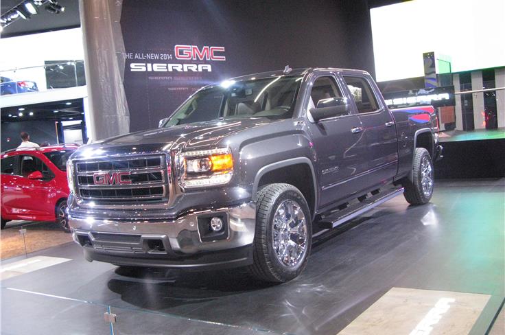 Chevrolet showcased its updated GMC line-up with the all-new 2014 Sierra.