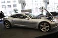 Electric carmaker Fisker displayed its Karma at the Detroit show. 