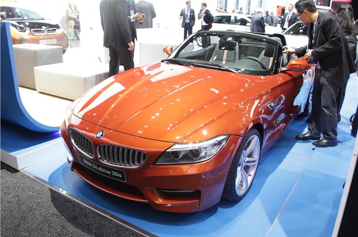 BMW showcased the updated Z4. 