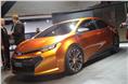 Toyota showcased the Corolla Furia concept. It hints at the next Corolla's design style. 