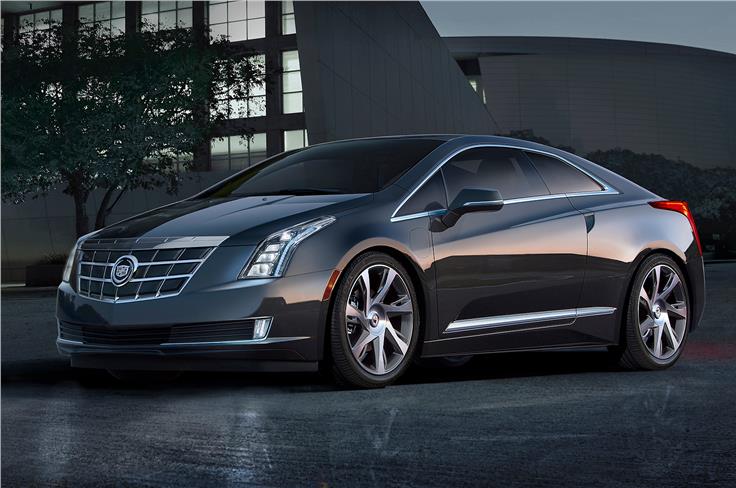 Cadillac unveiled the new ELR electric car which is based on the Chevrolet Volt. 