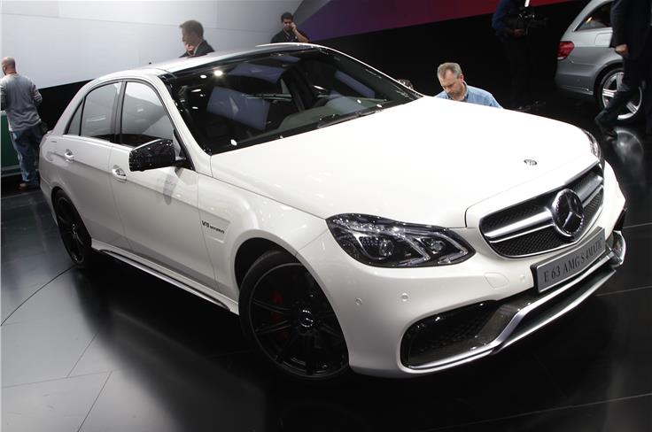 The updated E63 AMG S version is good for 577bhp.  