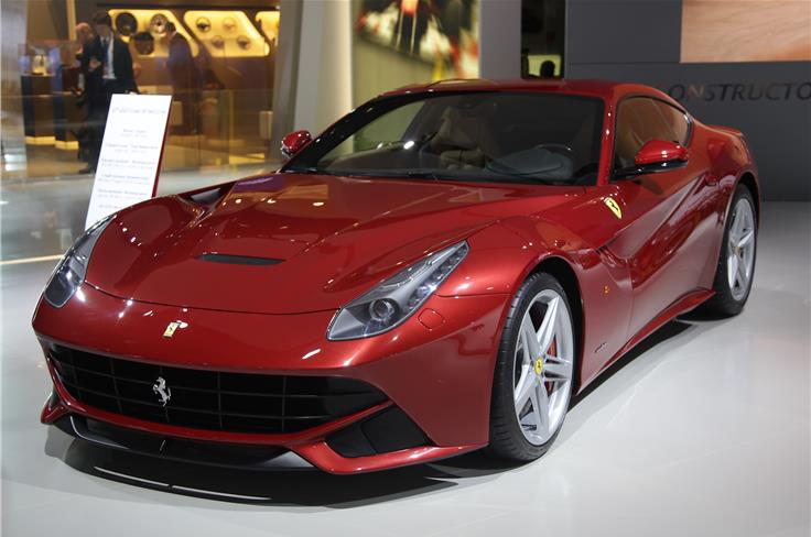 Ferrari displayed the new F12 at Detroit. 
