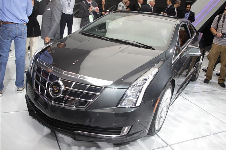 Cadillac unveiled the new ELR electric car at the Show. It's styling sticks to the original Converj concept shown earlier. 