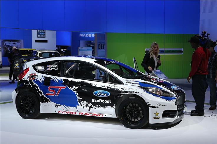 Ford's Global RallyCross Fiesta is loosely based on the Fiesta ST
