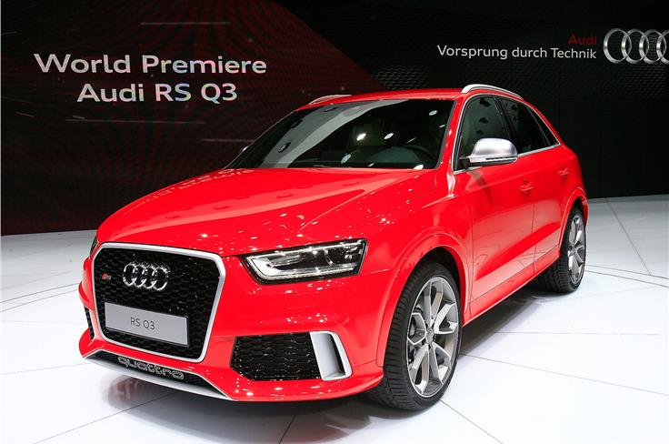 Audi RS Q3 uses 2.5-litre five-cylinder engine from RS3. Output is 306bhp