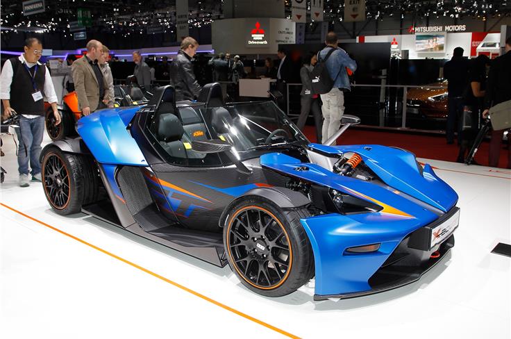 KTM showcased the updated X-Bow. 