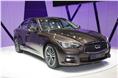 Infiniti showcased its Q50 saloon with a 2.1-litre Mercedes diesel

