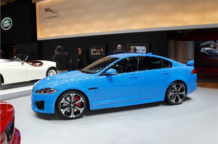 Jaguar showcased the new XFR-S at the Geneva Show. 