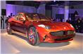 The Fisker Karma is on show at New York despite the company's recent woes