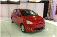 Mitsubishi showcased its new small car, the Mirage at the show. 