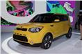 Kia has incoporated design themes from the Track'ster concept in the new Soul. 