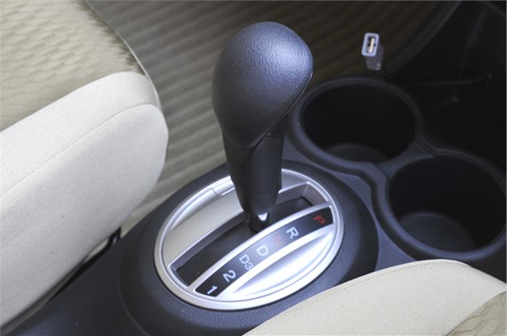 The automatic gearbox is a 5-speed unit shared with the Brio. 