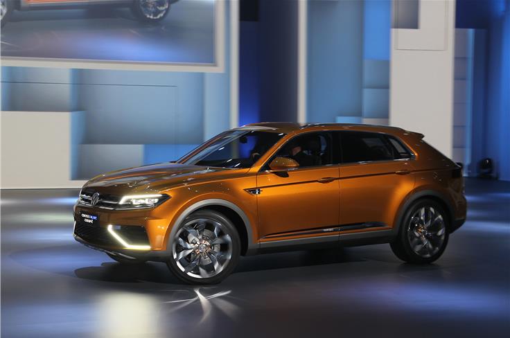 Volkswagen showcased its CrossBlue concept at the show.