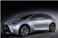 Toyota unveiled its six-seater hybrid concept, the FT-HT Yuejia.