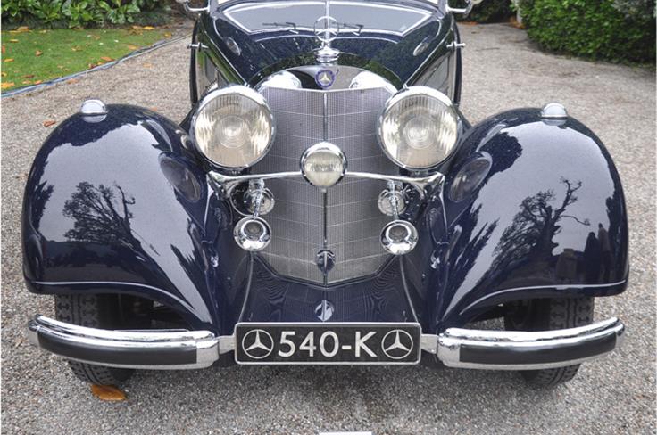 The impossibly beautiful Mercedes Benz 540K, the K stands for supercharged