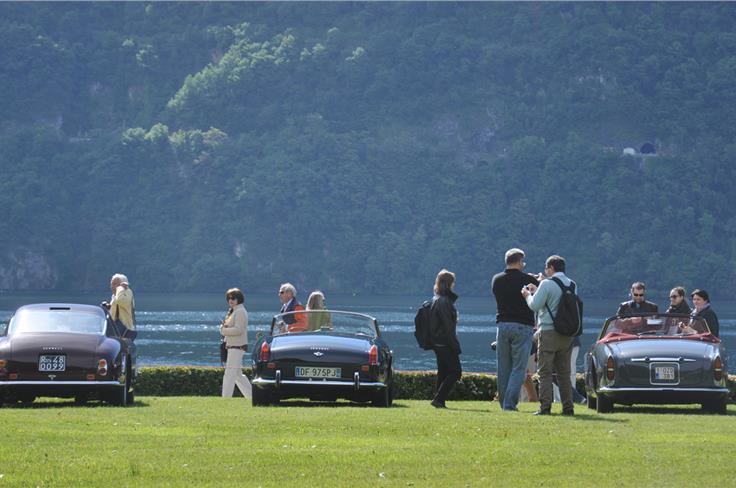 The second day of the concours was on the grounds of the Villa Erba