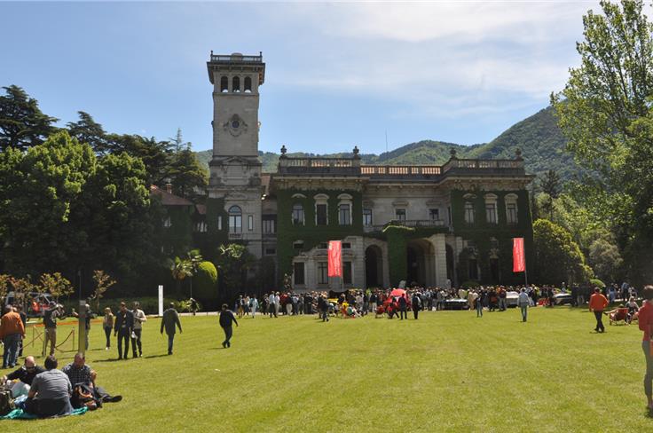 Villa Erba's grounds were perfect for the Concours