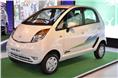 Tata Nano CNG gets special graphics on the exteriors and a prominent e-max badging