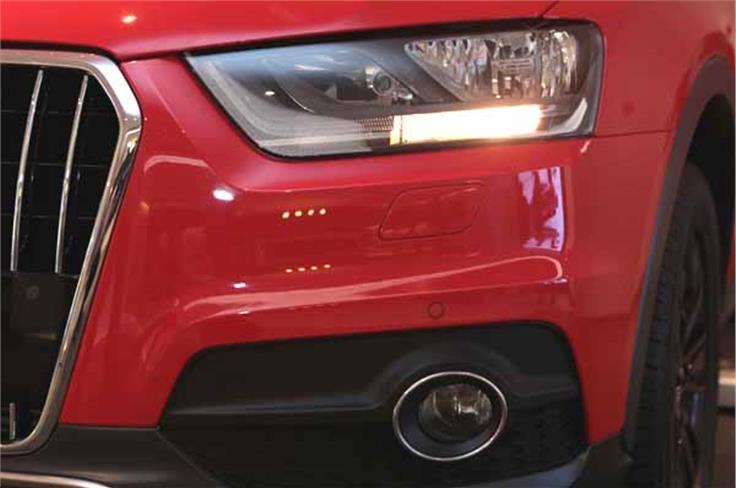 The Audi Q3 S does not come with the trademark Audi day-time running lights. 