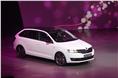 Skoda revealed the Rapid Spaceback at the show.