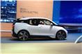 The BMW i3 made its first public appearance at the Frankfurt show.