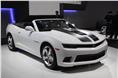 Chevrolet debuted revised Camaro coupes and covertibles.