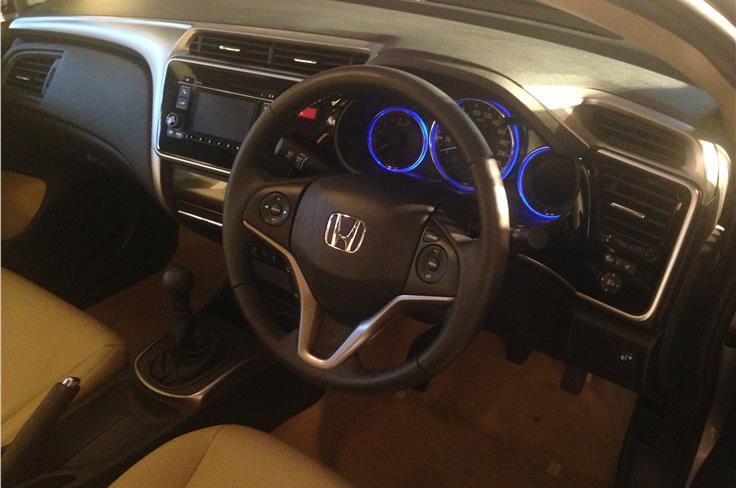 New Honda City steering