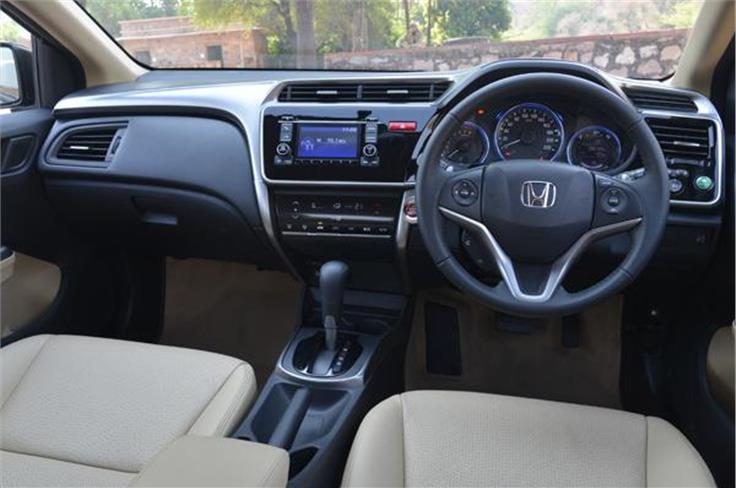 The new Honda City gets a large, five-inch multi-function screen that takes care of all the audio functions.