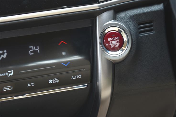 The new Honda City features keyless go. 