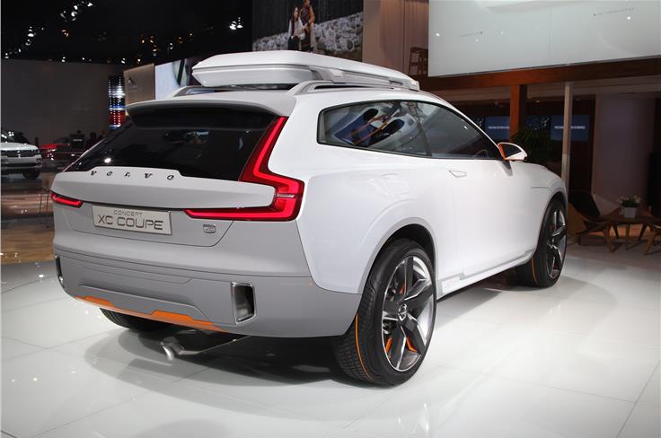 The new XC coupe concept previews Volvo's new design direction. 