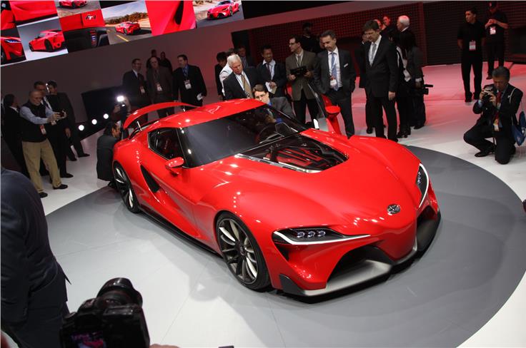 Toyota FT-1 concept has been unveiled at  Detroit. 