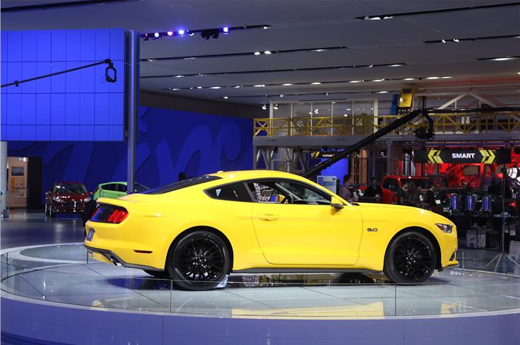 The new Ford Mustang also made its debut at the Detroit Show. 